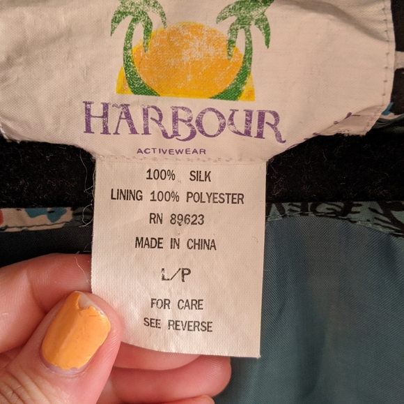 Vintage Floral Silk Track Jacket in Size L🌼 - Picture 4 of 7